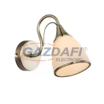   GLOBO 54706W COMODORO Falikar bronz, opál üveg, BxH:115x230, AL:285, 1xE14 60W 230V