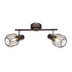  GLOBO 54801-2 Akin Mennyezeti lámpa, 40W, 2x E14, bronz, króm