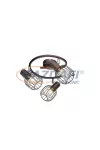 GLOBO 54801-3 Akin Mennyezeti lámpa, 40W, 3x E14, bronz, króm