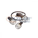   GLOBO 54801-3 Akin Mennyezeti lámpa, 40W, 3x E14, bronz, króm