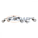   GLOBO 54801-6 Akin Mennyezeti lámpa, 40W, 6x E14, bronz, króm