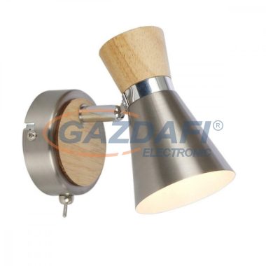 GLOBO 54807-1 AERON Fali lámpa, 25W, E14, faipari, nikkel matt, króm