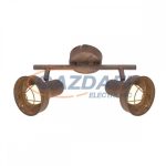   GLOBO 54810-2 TYCHO Mennyezeti lámpa, 15W, 2x E14, rozsda hatású