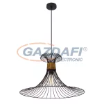   GLOBO 54814H2 PURRA Függeszték metál fekete-arany színben. Ø:550, H:1200, exkl. 1xE27 60W 230V