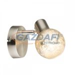   GLOBO 54840-1 Zacate Fali lámpa, 25W, E14, nikkel matt, króm, üveg