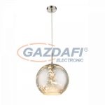   GLOBO 54840H Zacate Függesztékes lámpa, 40W, E27, nikkel matt, üveg