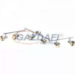   GLOBO 54845-6 KOBY Mennyezeti lámpa, 40W, 6x E14, króm, 3D hatású üveg