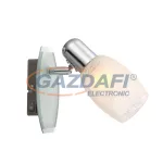   GLOBO 54917-1 CYCLONE Spot króm, üveg pókháló dekor,, BxH:80x165, AL:125, exkl. 1xE14 40W 230V