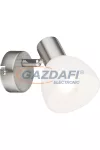 GLOBO 54918-1 ENIBAS Falikar,s nikkel matt, opál üveg, BxH:90x110, AL:125, 1xE14 40W 230V GLOBO 54918-1 ENIBAS Falikar,s nikkel matt, opál üveg, BxH:90x110, AL:125, 1xE14 40W 230V