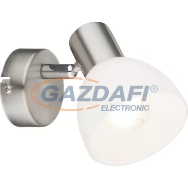 GLOBO 54918-1 ENIBAS Falikar,s nikkel matt, opál üveg, BxH:90x110, AL:125, 1xE14 40W 230V GLOBO 54918-1 ENIBAS Falikar,s nikkel matt, opál üveg, BxH:90x110, AL:125, 1xE14 40W 230V