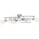   GLOBO 54918-4 ENIBAS Spot,fényes nikkel matt, opál üveg, , LxBxH:600x90x150, 4xE14 40W 230V