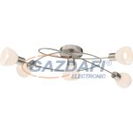   GLOBO 54918-5D ENIBAS Mennyezeti nikkel matt, opál üveg, LxBxH:710x330x165, 5xE14 40W 230V