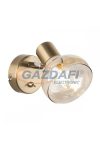 GLOBO 54922-1 DONTO Fali lámpa, 40W, E14, antik arany, króm, üveg, borostyán