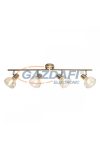 GLOBO 54922-4 DONTO Mennyezeti lámpa, 40W, 4x E14, antik arany, króm, üveg, borostyán