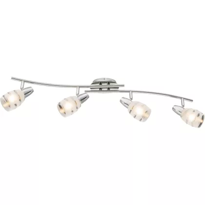 GLOBO 54985-4 Roy Mennyezeti lámpa, 40W, E14, króm / üveg