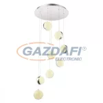   GLOBO 56007-8H Tobias Mennyezeti lámpa, 80W, 4000 K, 5980 Lm, króm/akrilkristályok/ akril