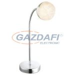   GLOBO 56127-1T Utila Asztali lámpa, LED 5W, 3000 K, 300 Lm, króm, akril, akril kristályok