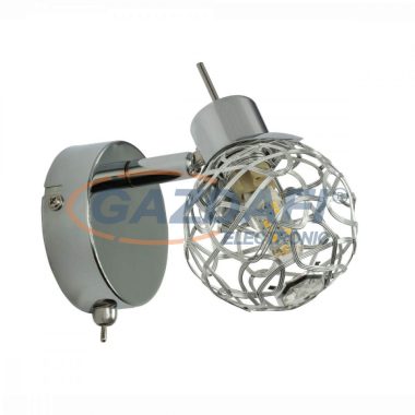 GLOBO 56625-1L BOLT Fali lámpa, LED 3W, G9, 4000 K, 250 Lm, króm / akril kristályokkal