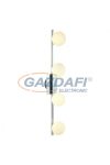 GLOBO 5663-4L CARDIFF Fali lámpa, LED 3W, 4x G9, 3000 K, 4x 260 Lm, króm /opál üveg