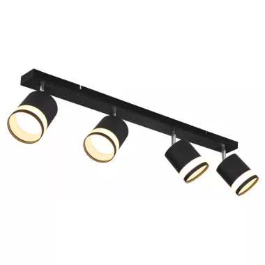 GLOBO 57852-4 LUCERO LED spotlámpa 7W 230V IP20 4xGX53 LED fekete HxSzxM=800x82x185mm 364lm 3000K