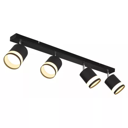   GLOBO 57852-4 LUCERO LED spotlámpa 7W 230V IP20 4xGX53 LED fekete HxSzxM=800x82x185mm 364lm 3000K