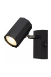 GLOBO 57918-1B JAMES spotlámpa 25W 230V IP20 1xGU10 fekete HxSzxM=x70x140mm