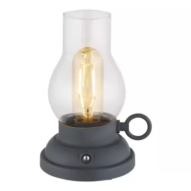 GLOBO 58016A PETRO LED asztali lámpa 1W 230V IP20 1xLED antracit matt HxSzxM=125x107x175mm 65lm 2700K