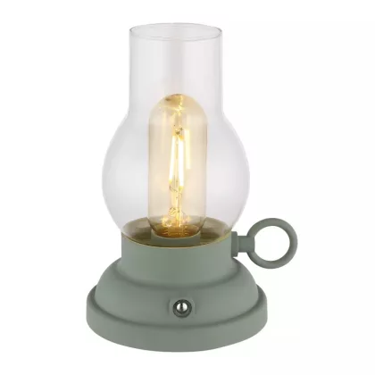   GLOBO 58016B PETRO LED asztali lámpa 1W 230V IP20 1xLED zöld matt HxSzxM=125x107x175mm 65lm 2700K