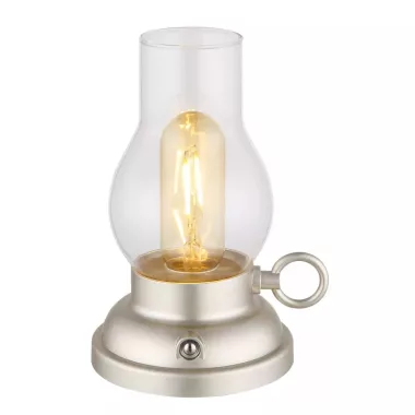 GLOBO 58016CH PETRO LED asztali lámpa 1W 230V IP20 1xLED pezsgő  matt HxSzxM=125x107x175mm 65lm 2700K