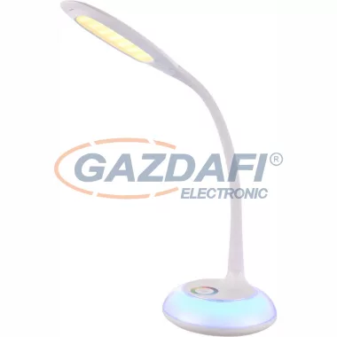 GLOBO 58277 Drina Színváltós led asztali lámpa, LED 6W, RGB LED 2W, 3000K RGB, 250 Lm, akril, műanyag, fém