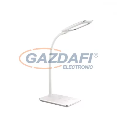 GLOBO 58298 Hekla Asztali lámpa, LED 5W, 6000 K, 250 Lm, műanyag, króm