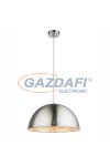 GLOBO 58306H Lenn-Nosy Függeszték lámpa, 60W, E27, nikkel matt / ezüst, fém /textil kábel