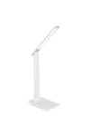 GLOBO 58400W BULLA Asztali lámpa műanyag fehér, bőr hatású megjelenés. Érintőkapcsolóval szabályozható a fényerő és színhőmérséklet. HxSZxM:285x115x565, inkl. 1xLED 5W 230V, 40-400lm, CCT 3.000-4500-6.000