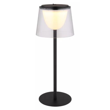   GLOBO 58462K MARIAM LED asztali lámpa 1,80 230V IP44 1xLED fekete d=130 mm 150lm 3000K