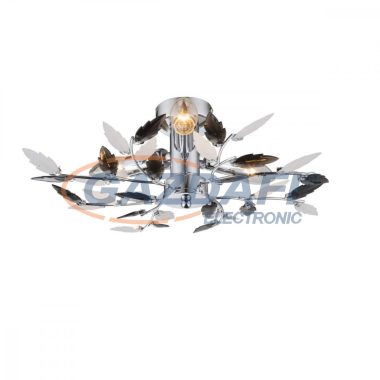 GLOBO 63101-3 Vida Mennyezeti lámpa, 40W, 3x E14, króm, akril kristályokkal