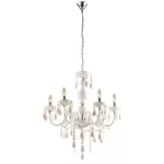   GLOBO 63113-6 CUIMBRA I Csillár , 40W , 6x E14 , króm , akril kristályokkal