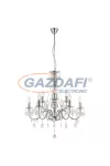 GLOBO 63129-9 WILLIAM Csillár , 40W , 9x E14 , króm , akril kristályokkal