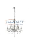 GLOBO 63129-9 WILLIAM Csillár , 40W , 9x E14 , króm , akril kristályokkal