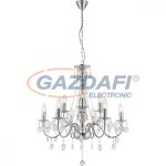   GLOBO 63129-9 WILLIAM Csillár , 40W , 9x E14 , króm , akril kristályokkal