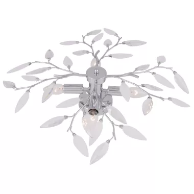 GLOBO 63160-4 VIDA Mennyezeti króm,akril dekor D:620, H:140, exkl. 4xE14 40W 230V