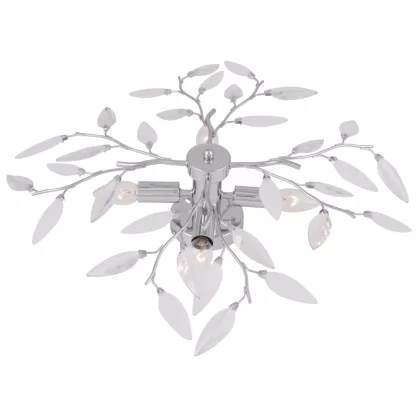   GLOBO 63160-4 VIDA Mennyezeti króm,akril dekor D:620, H:140, exkl. 4xE14 40W 230V