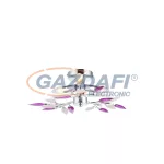   GLOBO 63167-3 GIULIETTA Mennyezeti króm,akril levelek D:450, H:150, exkl. 3xE14 40W 230V