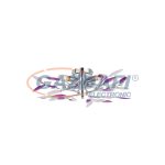   GLOBO 63167-4 GIULIETTA Mennyezeti króm,akril levelek D:620, H:150, exkl. 4xE14 40W 230V