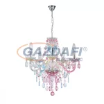   GLOBO 63218-5 NEVADA Csillár , 40W , 5x E14 , króm , akril kristályokkal