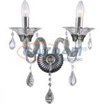   GLOBO 64104-2W Dunja Falikar , 40W , E14 , króm , K9 kristályok , üveg