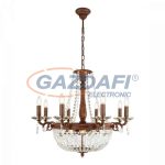   GLOBO 64130-8R Asha Csillár , 40W , E14 , fém , K9 krsitályok