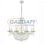   GLOBO 64130-8W Asha Csillár , 40W , E14 , fém , fehér arany , K9 krsitályok