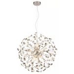   GLOBO 64135H2C KATRINA LED csillár 3,50 230V IP20 9xG9 LED króm d=600 mm 350lm 3000K