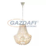   GLOBO 64205-3 Ulleu Csillár , 40W , E14 , antik ezüst , fa fehér