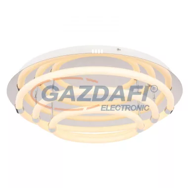 GLOBO 65001D2 EPI Mennyezeti lámpa fém króm váz, akril opál búrával. D:550, H:150, inkl. 1xLED 54W 230V, 3240lm, 3000K